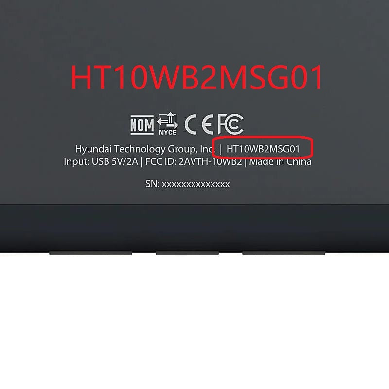 For Hyundai Hytab Plus 10WB2 HT10WB2MSG01 10.1 Inch Touch Screen Panel
