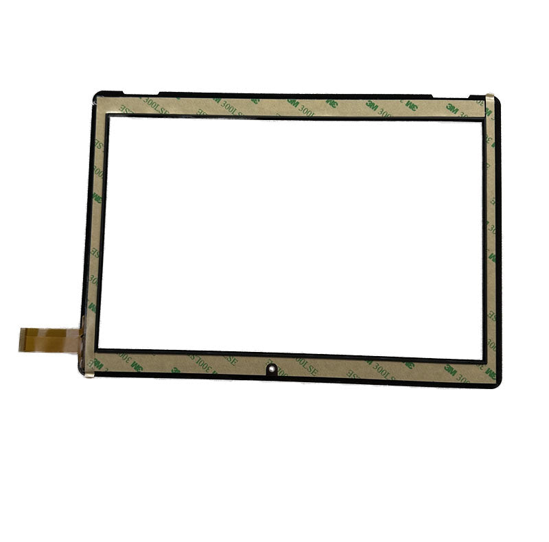 Back view of 10.1" MT10080U-101-863-45P-V01 touch glass with adhesive tape