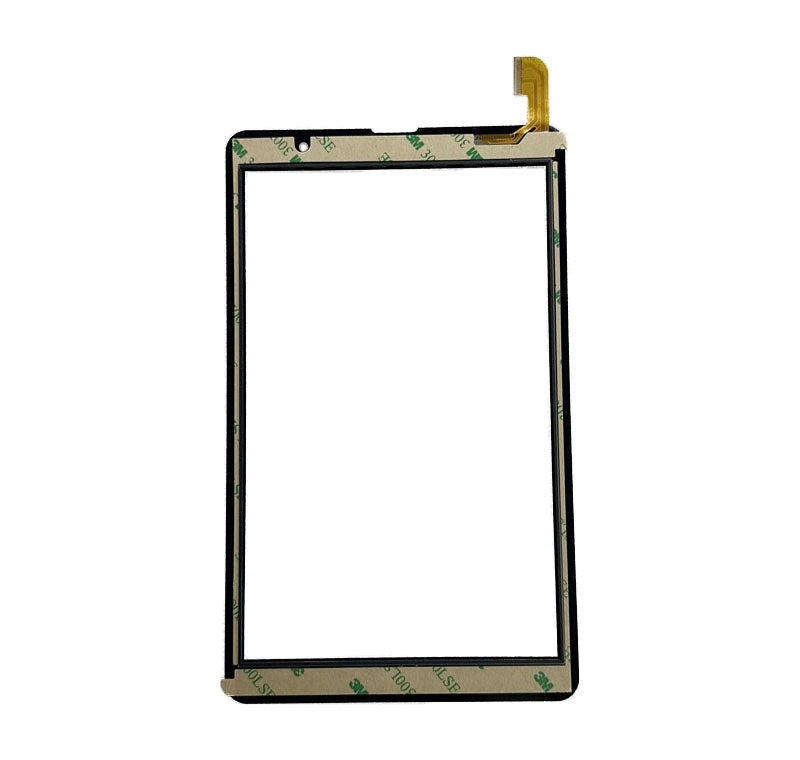 Back view of 8" PX080D01A011 touch glass with adhesive tape