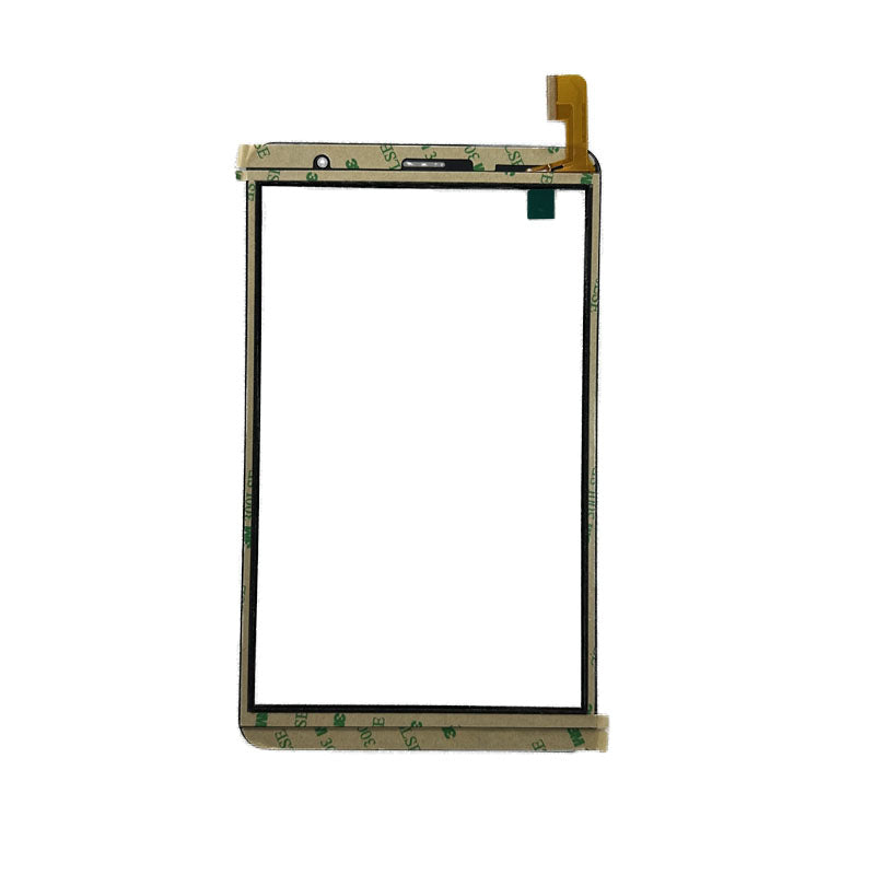 Back view of 8" TT-080301GG-FPC-A1 touch glass with adhesive tape