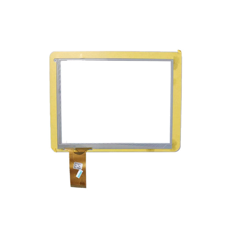 Back view of 8" touch glass for 300-N3708R-A00 with adhesive tape