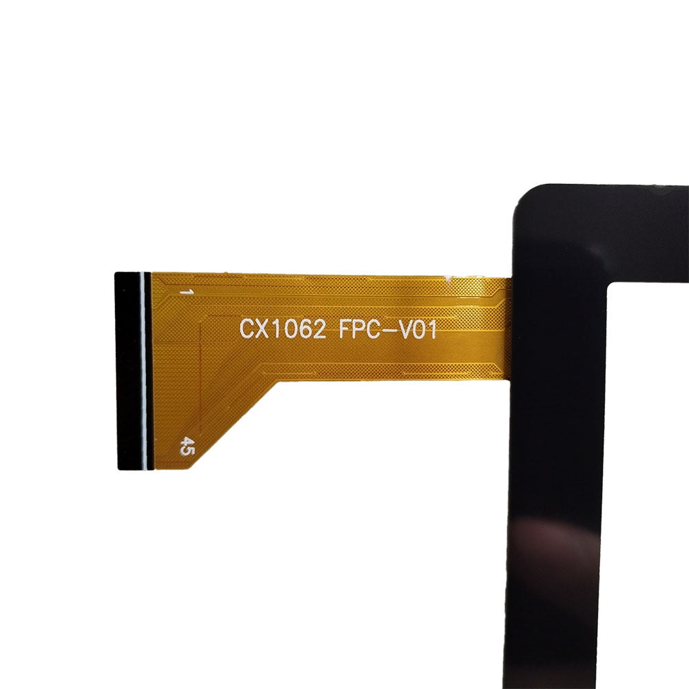 Close-up view of the internal flex cable showing the CX1062 FPC-V01 code to verify connector pins and hardware version