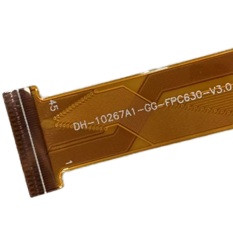 Close-up of Flex Cable Connector for DH-10267A1-GG-FPC630-V3.0 Digitizer, 10.1" Tablet Repair