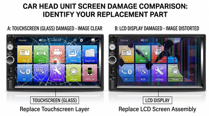 For Sony XAV-712BT Car Radio 6.95" Touch Screen Digitizer Glass Panel