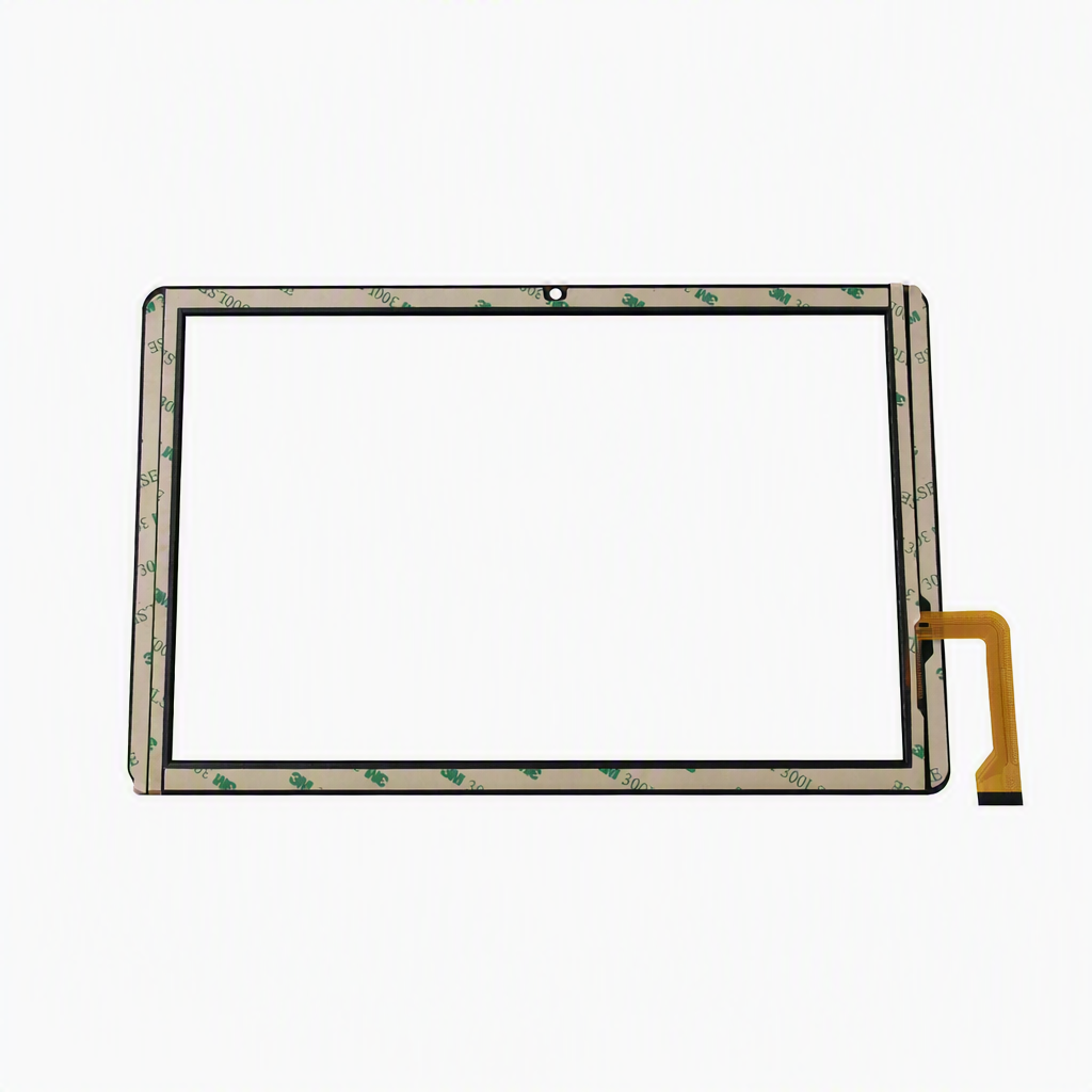 Back view of KingVina-GG10089-RW touch screen glass showing adhesive tape