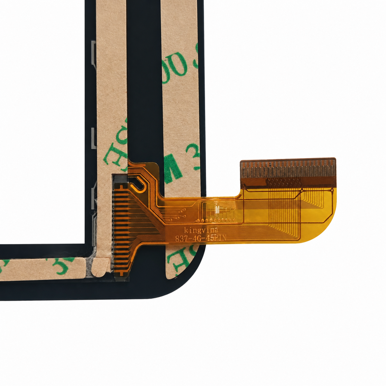 Close-up view of the internal 45-pin flex cable for Kingvina 837-4G-45PIN to verify connector markings and version