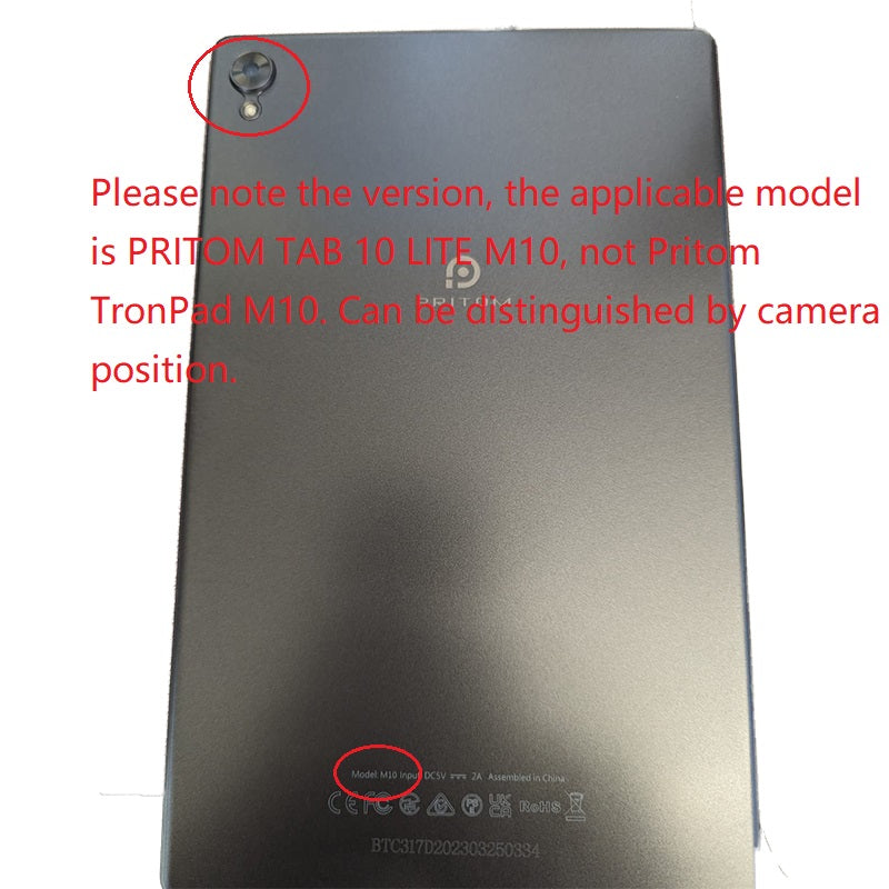 For PRITOM TAB 10 LITE M10 Tablet 10.1 Inch Touch Screen Panel Digitizer Glass