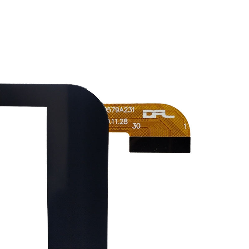 Close-up view of the internal flex cable showing the PX080579A231 code to verify connector pins and hardware version