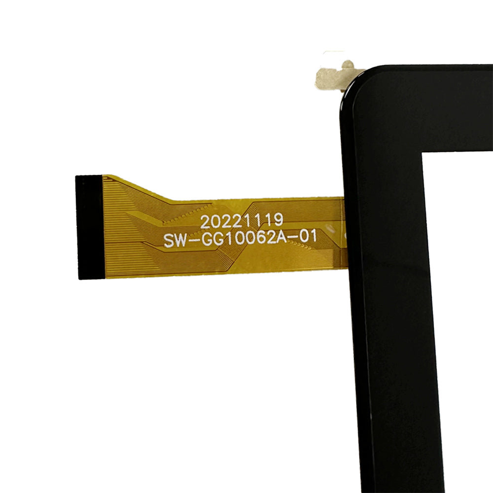 Close-up of Flex Cable Connector with Part Number SW-GG10062A-01 for 10.1" Digitizer