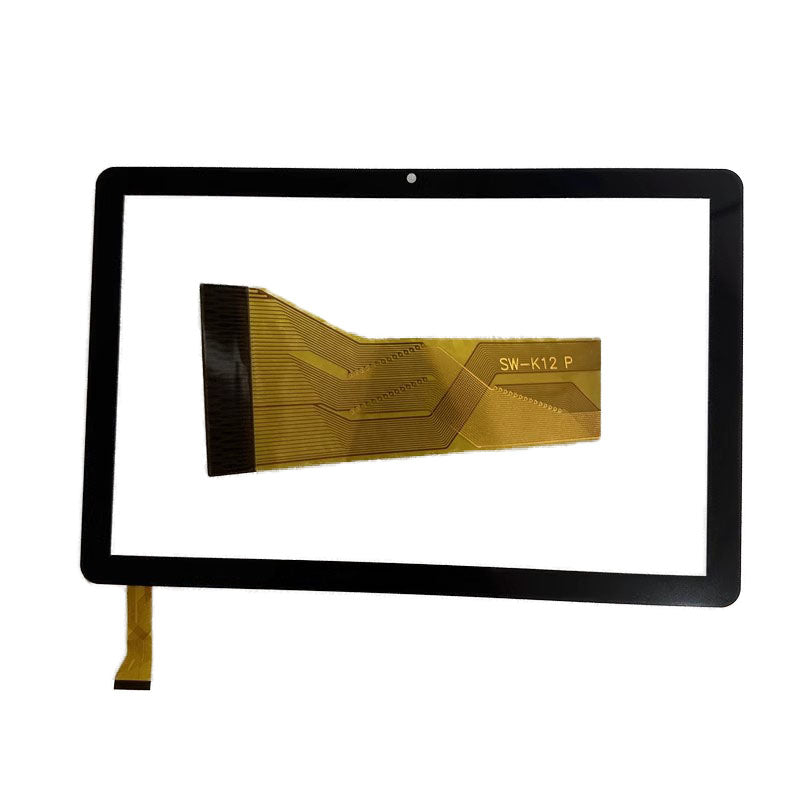 Front view of 10.1 inch replacement touch screen digitizer glass for SW-K12 P