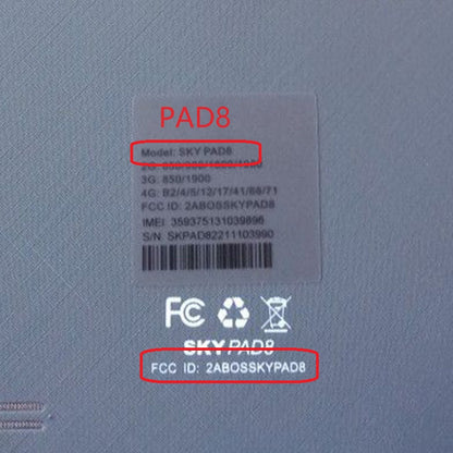 For Sky Devices SKY PAD8 8 Inch LCD Display Screen Replacement