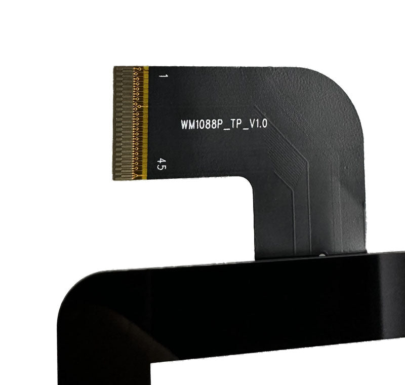 Close-up view of the internal flex cable showing WM1088P_TP_V1.0 printed text to verify pin configuration and version