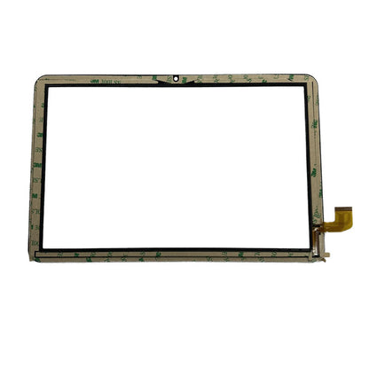 ack view of 10.1" YC-PG1029-A0 touch glass with adhesive tape