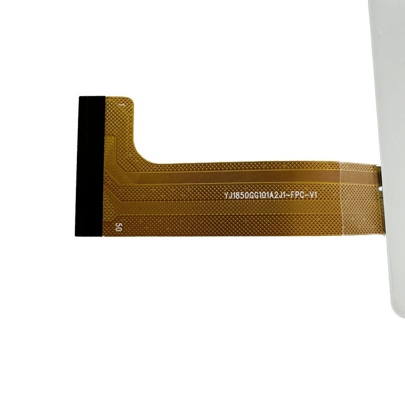 Close-up view of the internal flex cable showing YJ1850GG101A2J1-FPC printed text to verify pin configuration and version