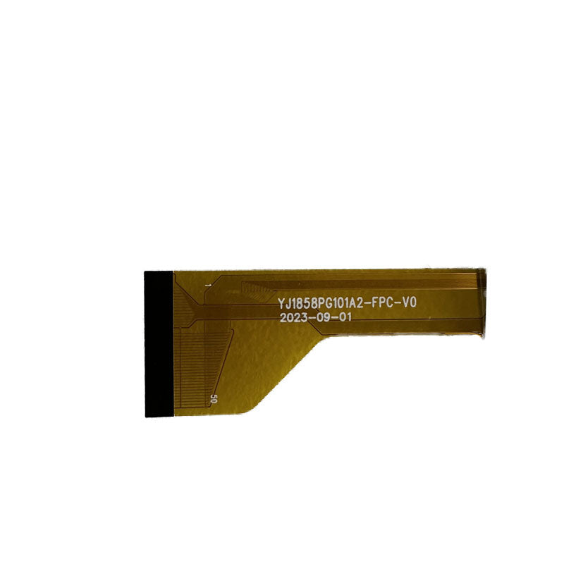 YJ1858PG101A2-FPC-V0 cable markings and ribbon connector detail