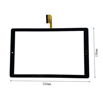Front view of 10.1 inch replacement touch screen digitizer glass for YJ1880PG101A2J1-FPC-V0 tablet