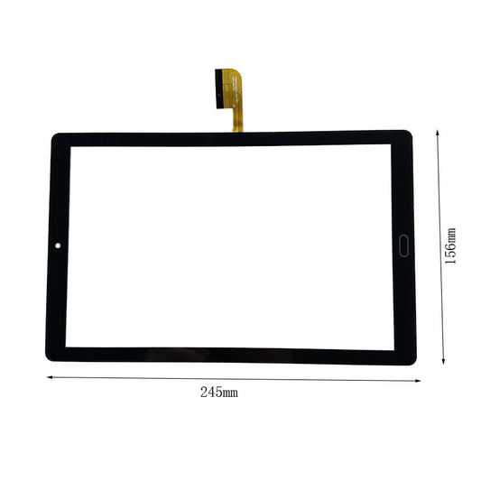 Front view of 10.1 inch replacement touch screen digitizer glass for YJ1880PG101A2J1-FPC-V0 tablet