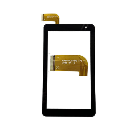 Front view of 7" touch screen digitizer for YJ1903PG070A2-FPC-V1
