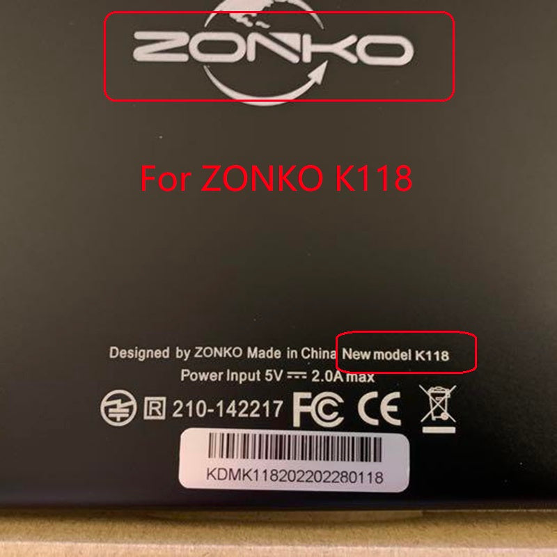 For ZONKO K118 10.1" Touch Screen Digitizer Replacement