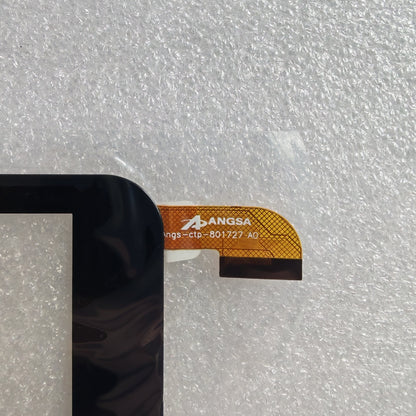 Close-up view of the internal flex cable showing the ANGS-CTP-801727 code to verify connector pins and hardware version