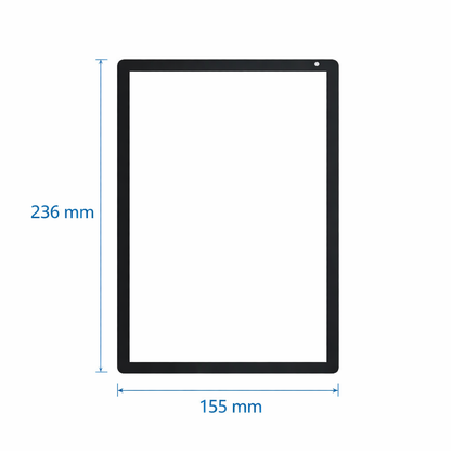Brilliance in hand KB1001 tablet physical dimensions alignment check