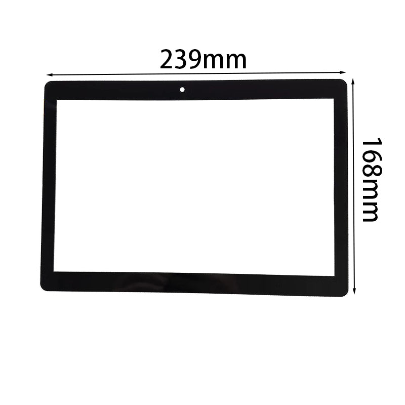 Front view of 10.1 inch replacement touch screen digitizer glass for Contixo K102 tablet