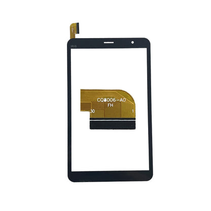 Front view of 8 inch replacement touch screen digitizer glass for CQ8006-A0 tablet