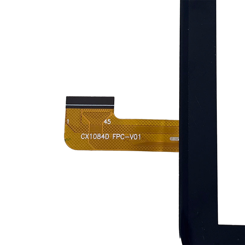 Rear side of the touch screen digitizer for CX1084D FPC-V01 showing cable orientation and layout