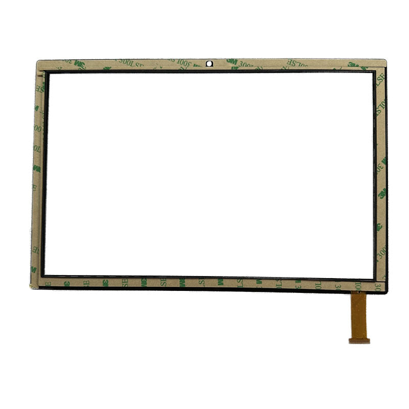 Back view of 10.1" CX519D FPC-V02 touch glass with adhesive tape