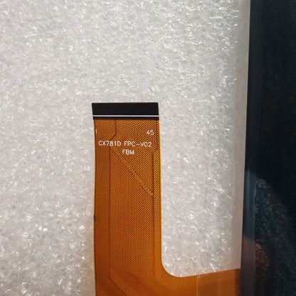 Close-up view of the internal flex cable for CX781D FPC-V02 to verify the connector pins and hardware version