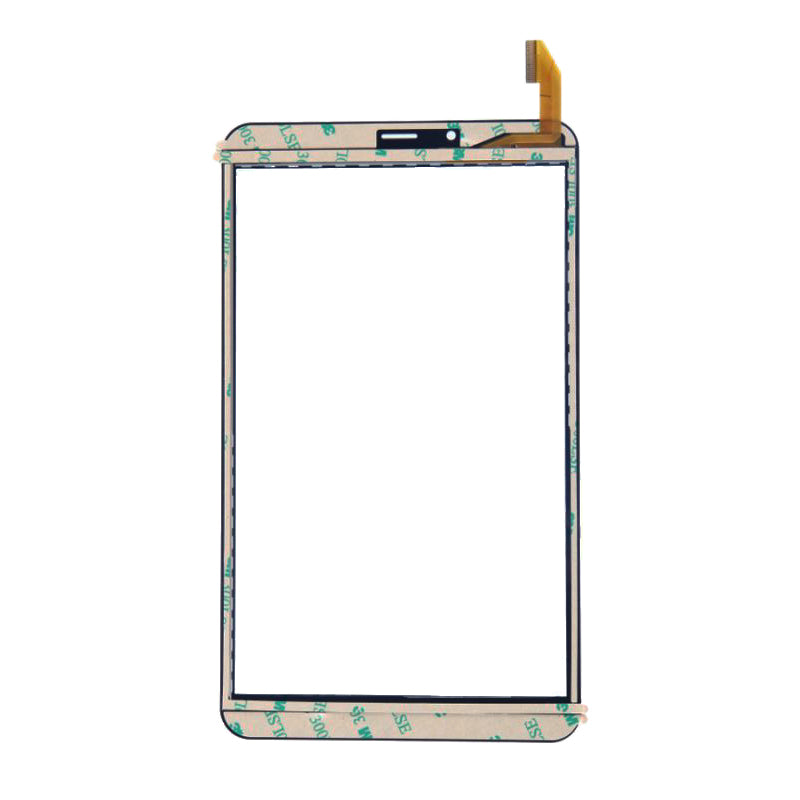 Rear side of the touch screen digitizer for DEXP Ursus B38 showing cable orientation and layout
