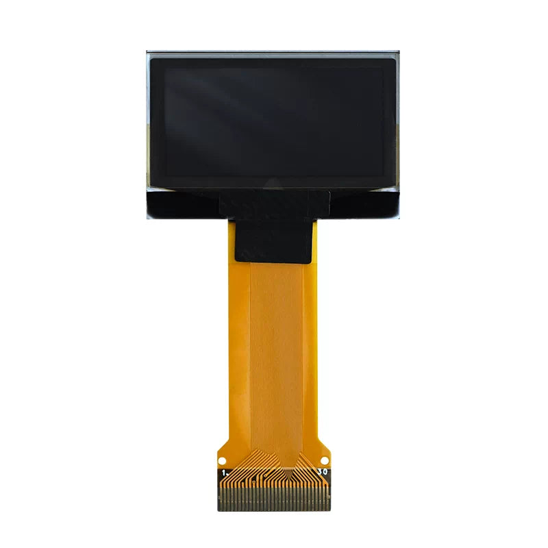 enya music nexg smart guitar oled display screen front view