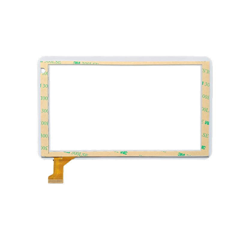 Rear side of the touch screen digitizer for FUSION5 KD095 showing the cable orientation