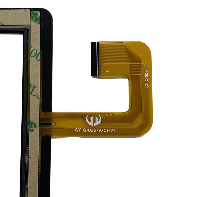 Close-up view of the internal flex cable showing GY-G10257A-01-V1 printed text to verify pin configuration and version