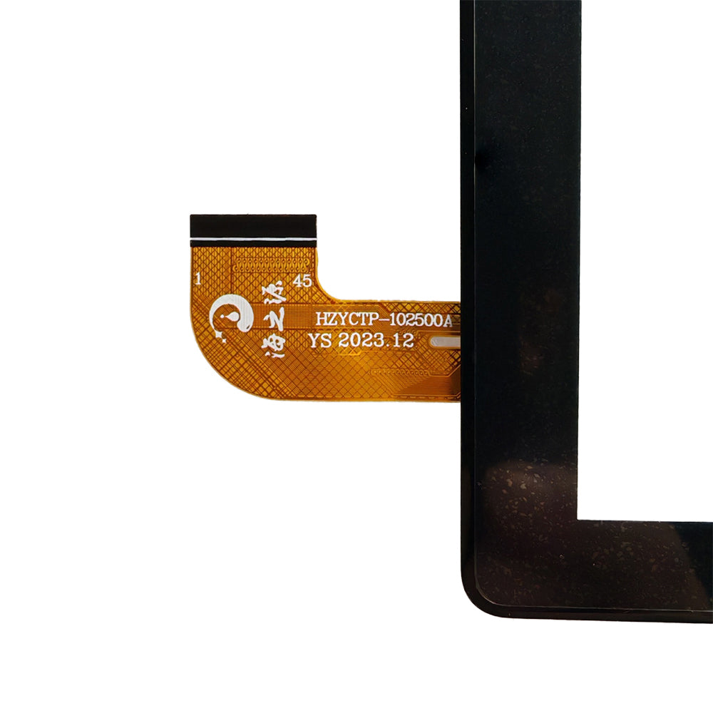 Close-up view of the internal flex cable for HZYCTP-102500A to verify connector pins and hardware version