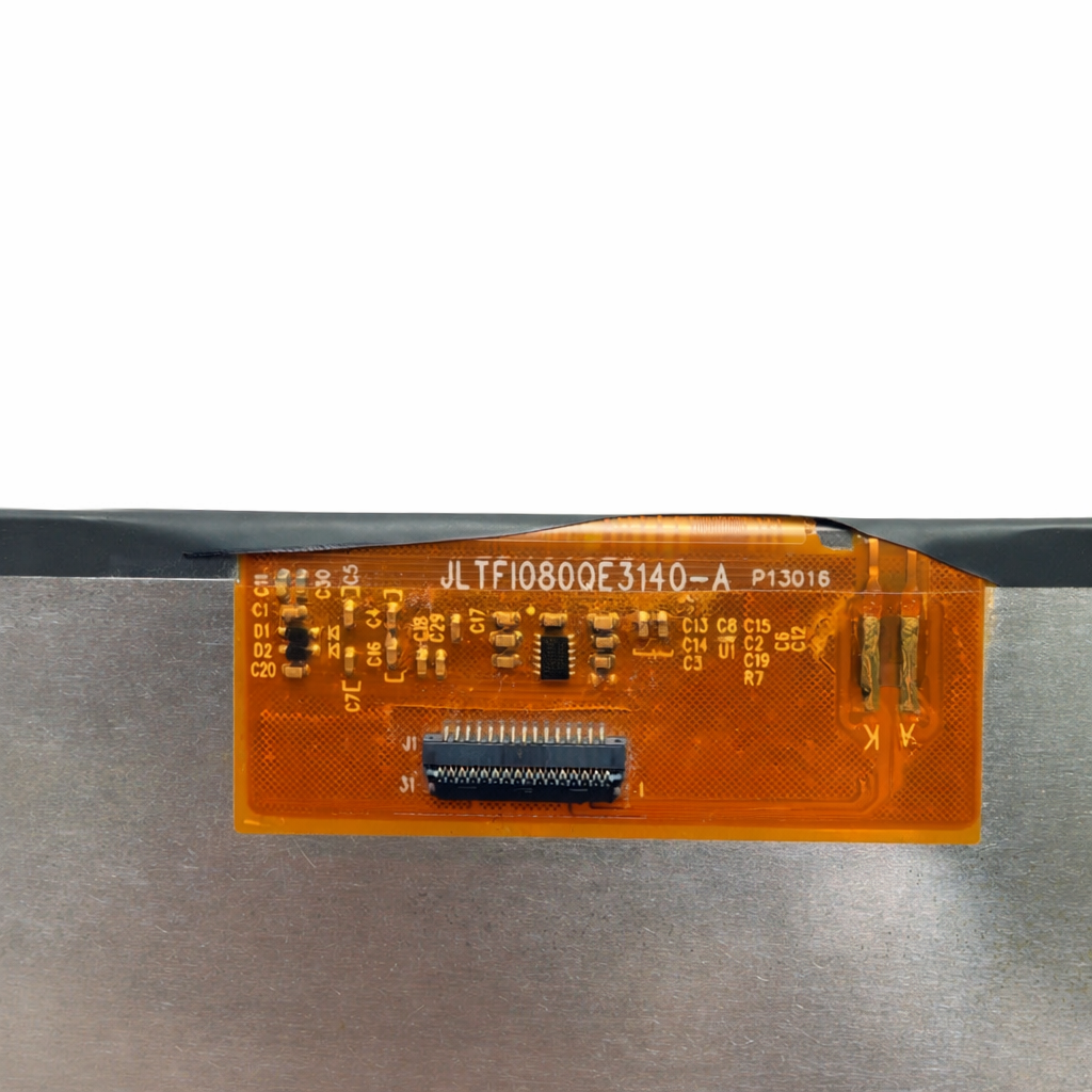JLTFI080QE3140-A LCD flex ribbon cable code close up