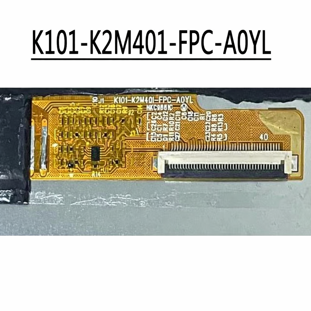 K101-K2M40I-FPC-A0YL LCD flex ribbon cable code close up