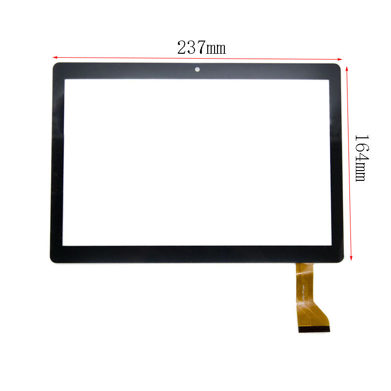 Front view of 10.1 inch replacement touch screen digitizer glass for Meize K105 tablet