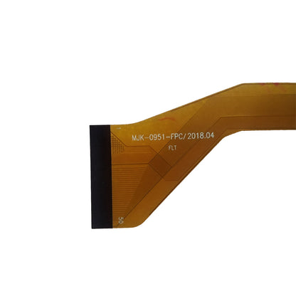 Close-up view of the internal flex cable showing the MJK-0951-FPC code to verify connector pins and hardware version