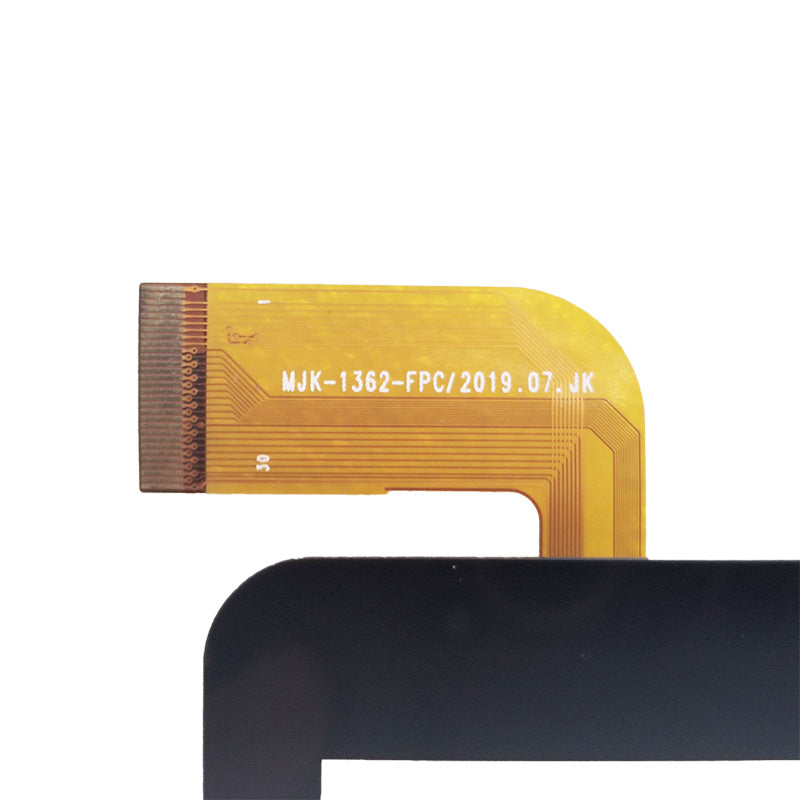 Close-up view of the internal flex cable showing the MJK-1362-FPC code to verify connector pins and hardware version