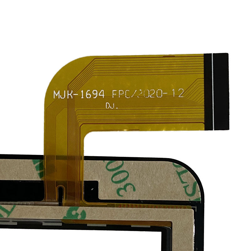 Close-up view of the internal flex cable showing MJK-1694 FPC printed text to verify pin configuration and version
