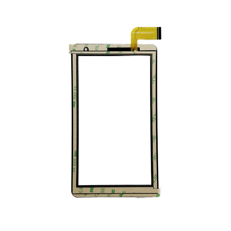 Rear side of the 7 inch touch screen digitizer for MJK-1694 FPC showing ribbon cable layout