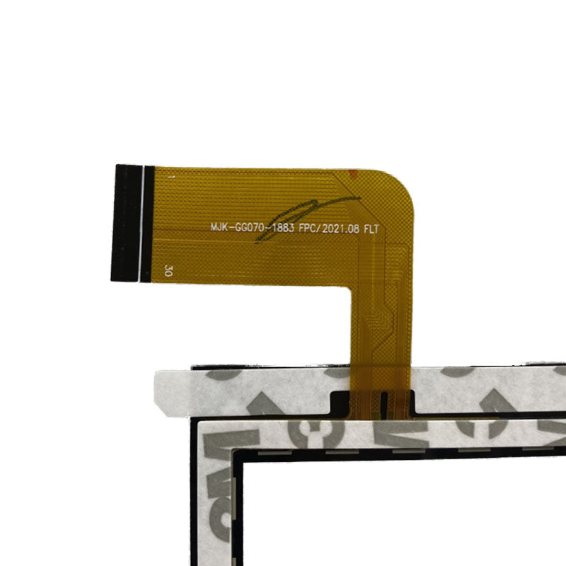Close-up view of the internal flex cable showing MJK-GG070-1883 FPC printed text to verify pin configuration and version