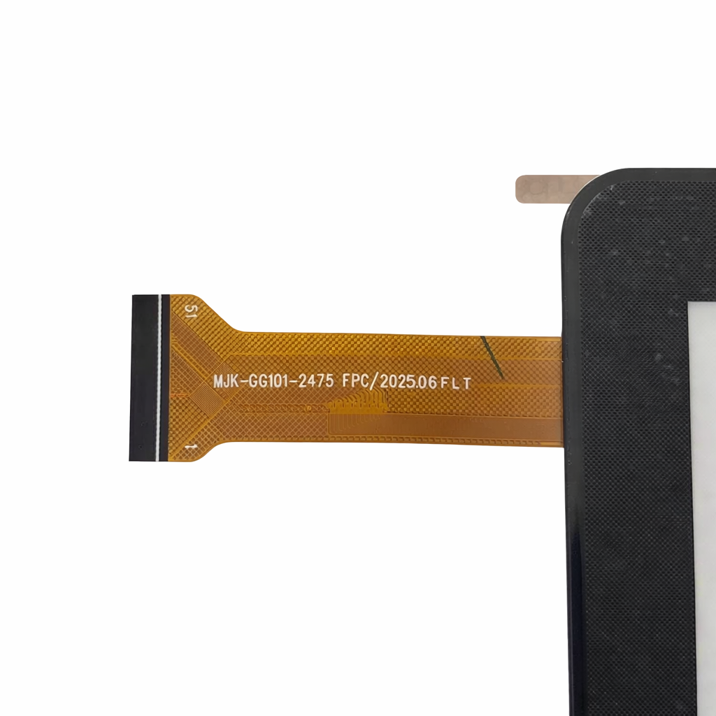 MJK-GG101-2475 flex ribbon cable number and connector close up detail