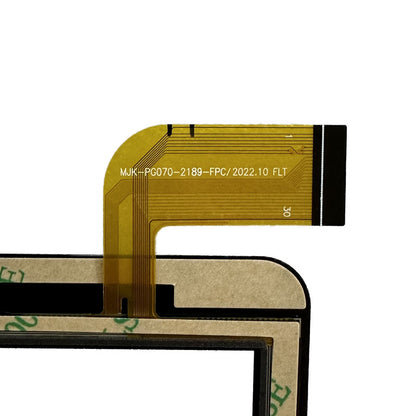 Close-up view of the internal flex cable showing MJK-PG070-2189-FPC printed text to verify pin configuration and version