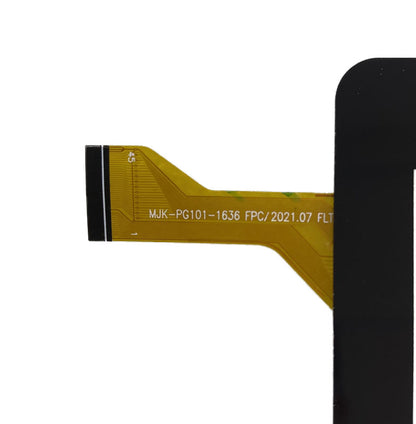 Close-up view of the internal flex cable showing MJK-PG101-1636 printed text to verify pin configuration and version