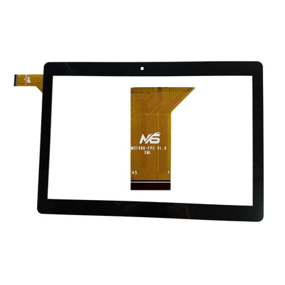 Front view of 10.1 inch replacement touch screen digitizer glass for MS1686-FPC V1.0 tablet