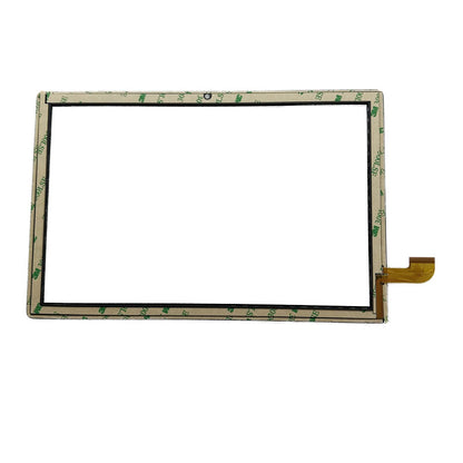 Back view of 10.1" MS2371-FPC V1.0 touch glass with adhesive tape