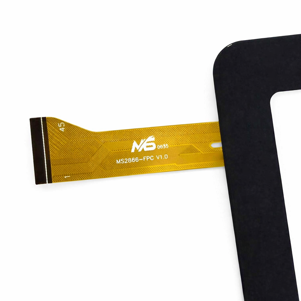 MS2866-FPC V1.0 flex ribbon cable number and connector close up