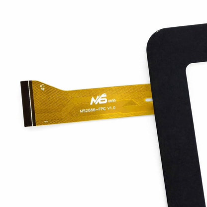 MS2866-FPC V1.0 flex ribbon cable number and connector close up
